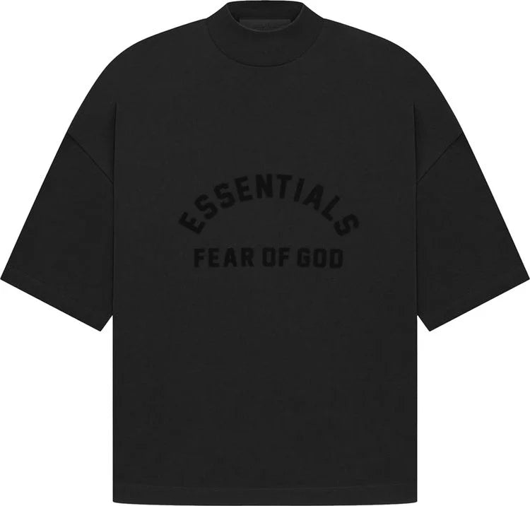 FEAR OF GOD ESSENTIALS 'JET BLACK' T SHIRT