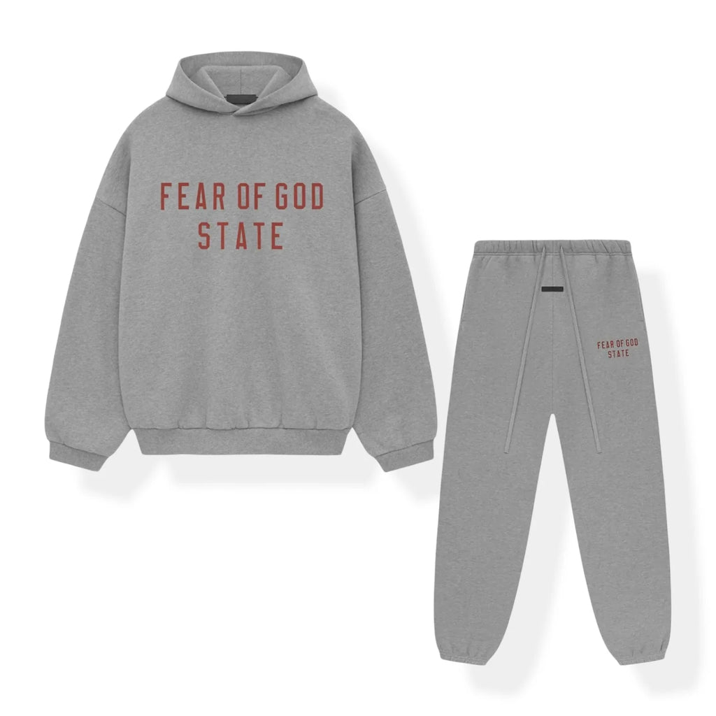 FEAR OF GOD FW24 ESSENTIALS 'DARK HEATHER' TRACKSUIT