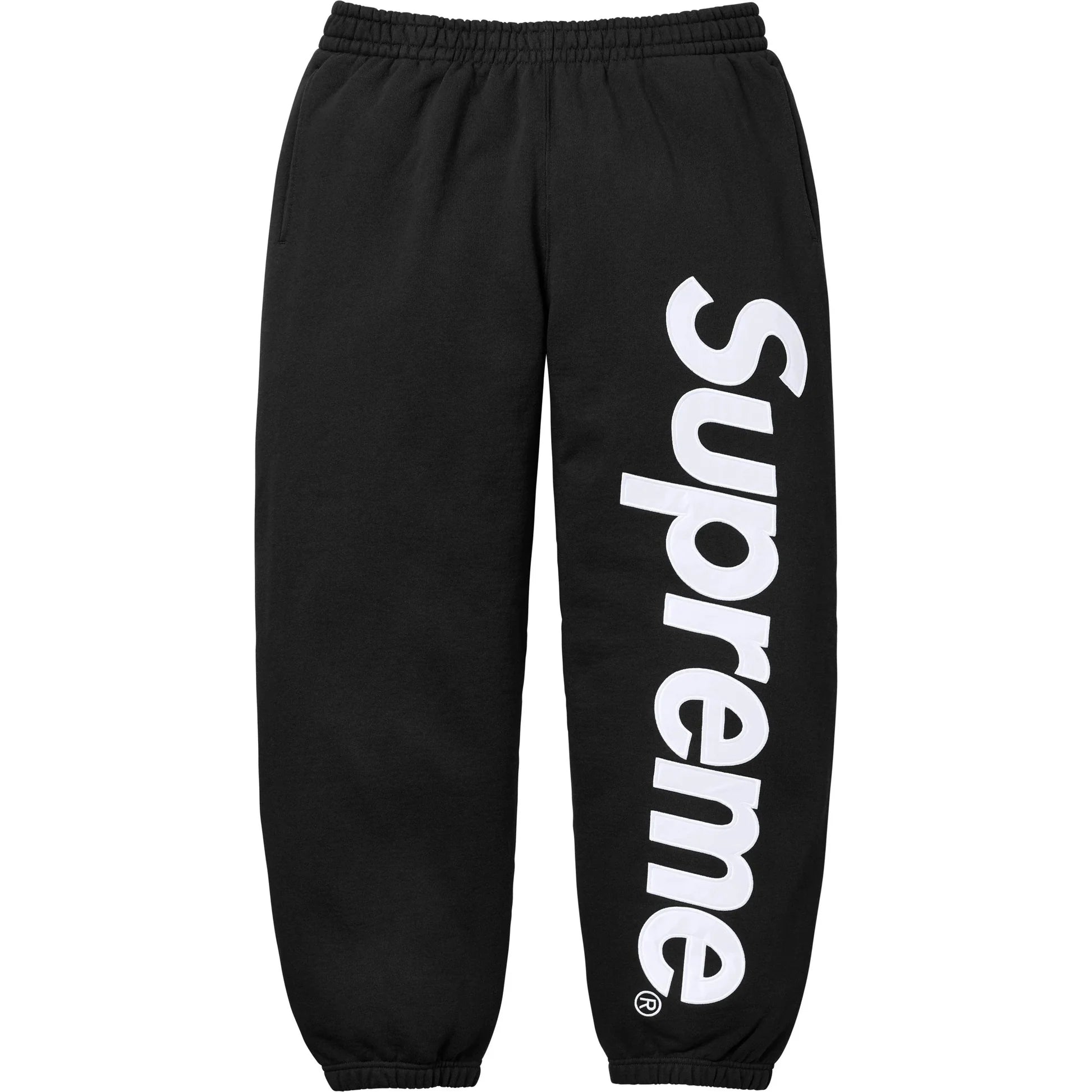 SUPREME BLACK JOGGERS