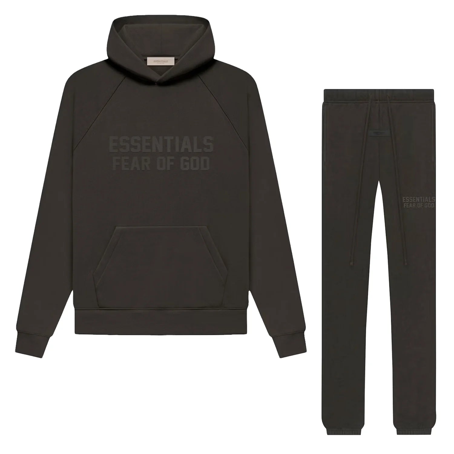 FEAR OF GOD ESSENTIALS 'OFF BLACK' TRACKSUIT