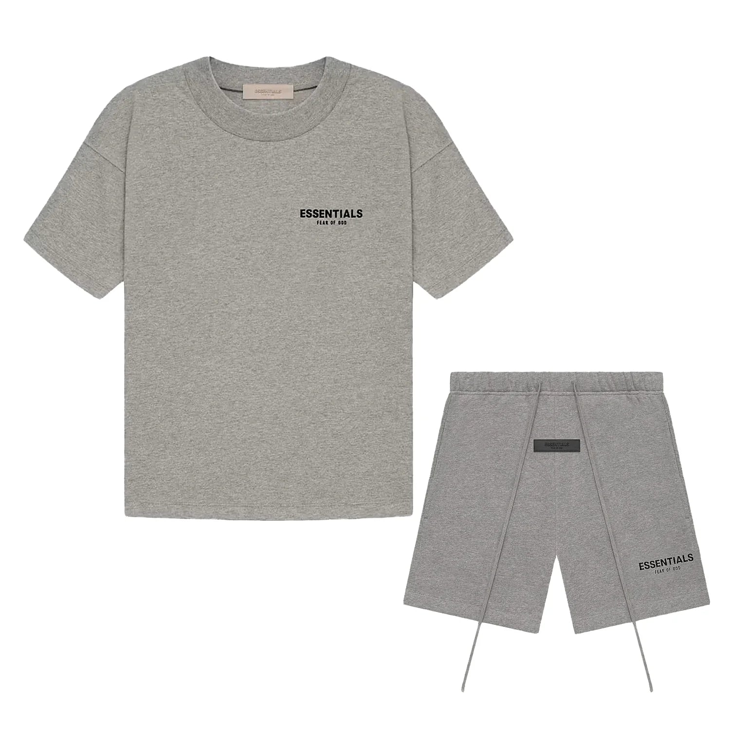 FEAR OF GOD ESSENTIALS 'DARK OATMEAL' SHORT SET