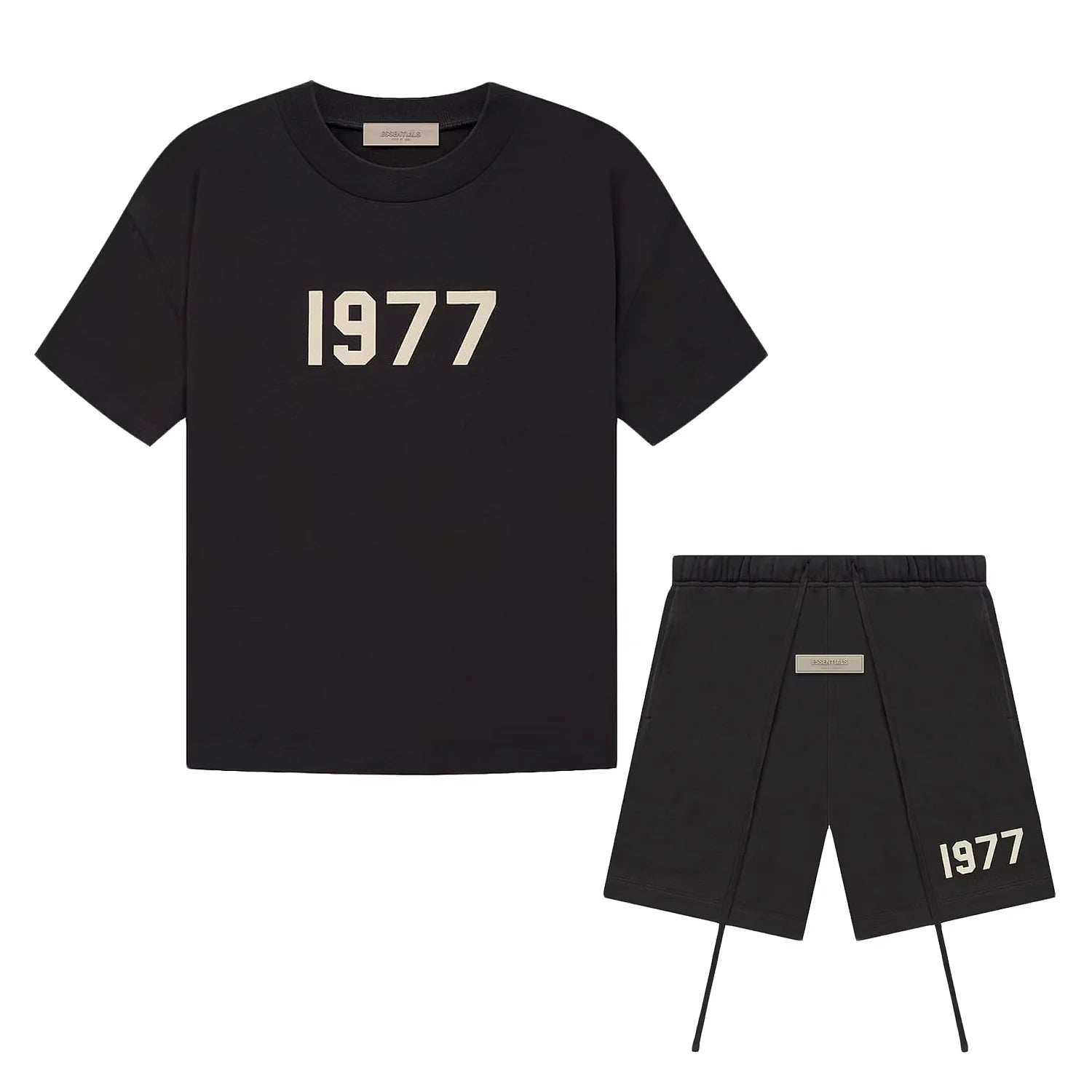 FEAR OF GOD ESSENTIALS 1977 'IRON' SHORT SET