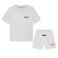 FEAR OF GOD ESSENTIALS 'LIGHT OATMEAL' SHORT SET
