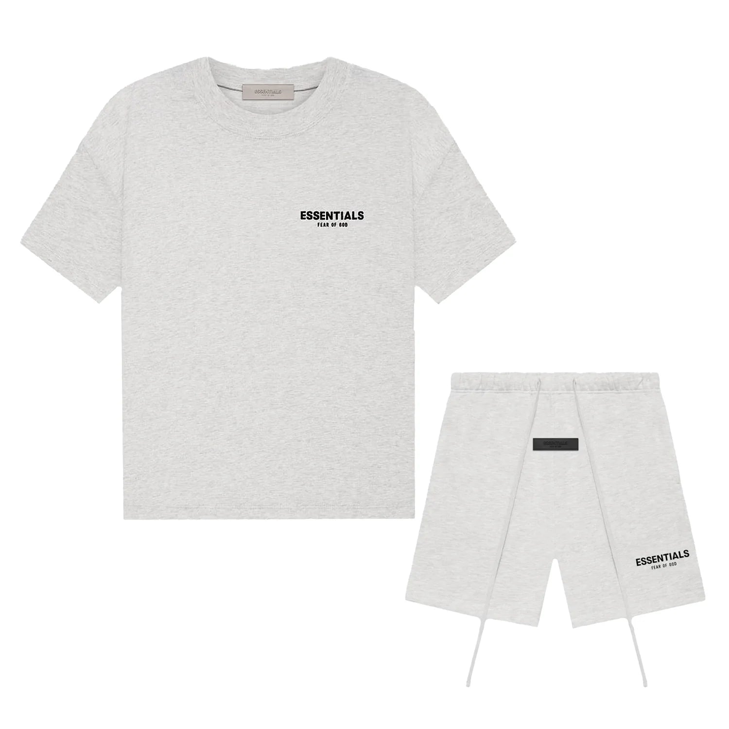 FEAR OF GOD ESSENTIALS 'LIGHT OATMEAL' SHORT SET