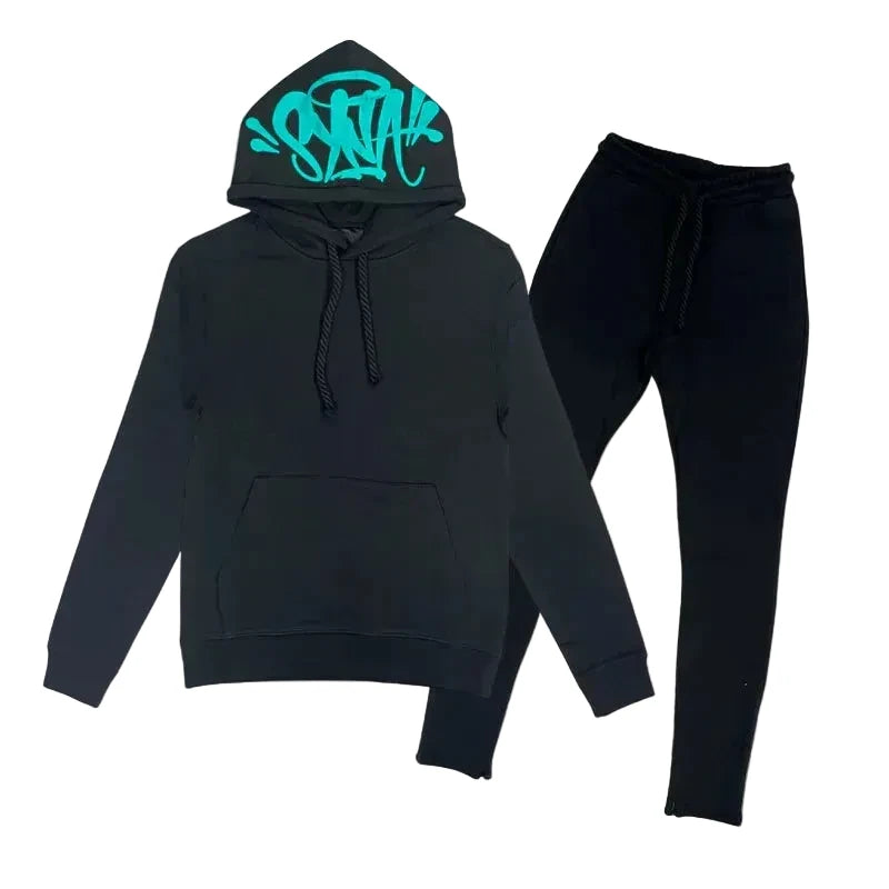 SYNAWORLD 'BLACK BLUE' TRACKSUIT