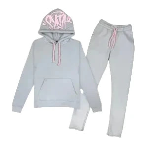 SYNAWORLD 'GREY PINK' TRACKSUIT