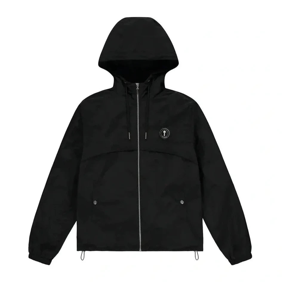 TRAPSTAR 'BLACK' IRONGATE WINDBREAKER