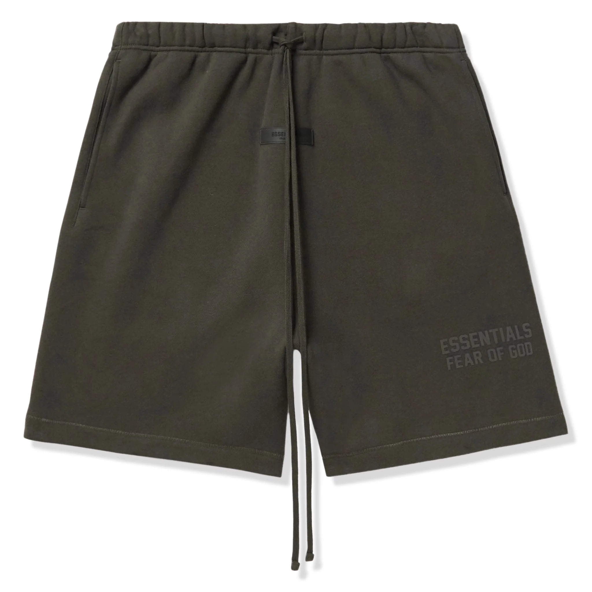 FEAR OF GOD ESSENTIALS 'OFF BLACK' SHORTS